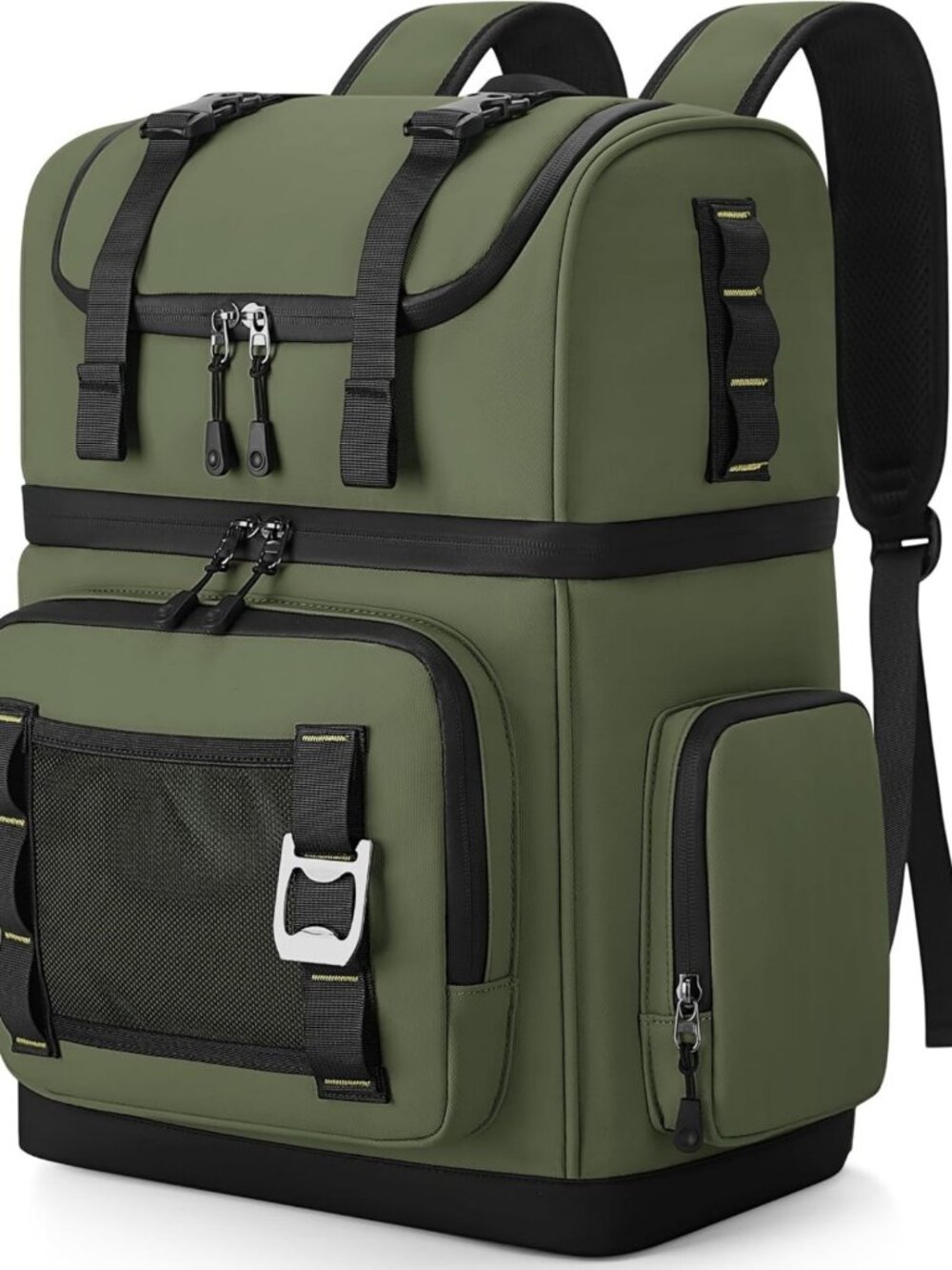 Large Insulated Waterproof Cooler Backpack - 44 Can Dual Compartment Design
